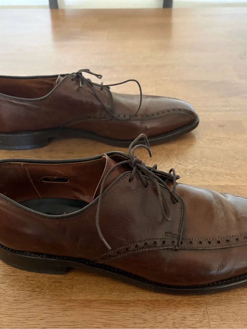 Allen Edmonds‎ Wendell Brown Bicycle Toe Oxfords Men’s 10.5 D Leather Old Money